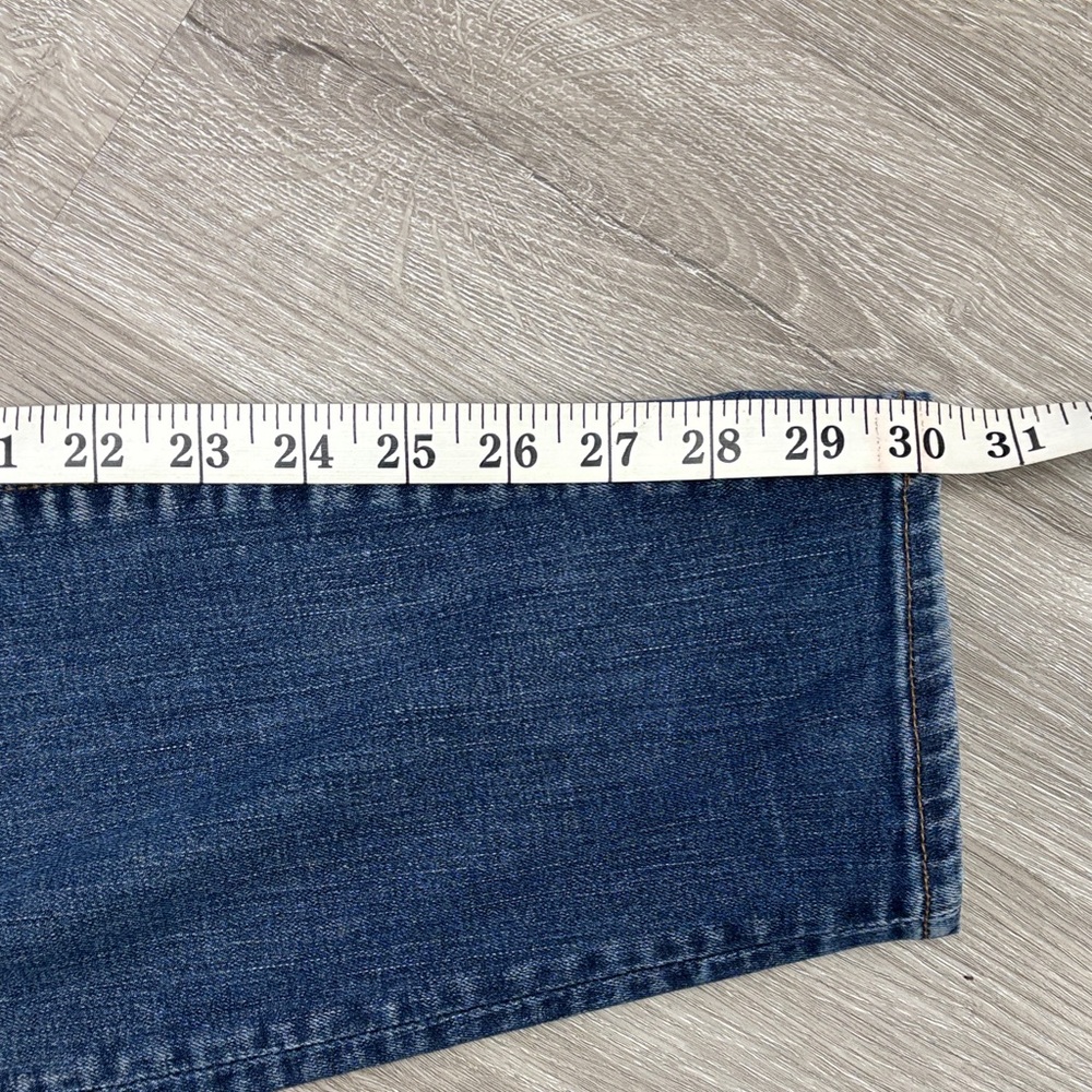 Madewell Women's Straight Leg Jeans in Dark Blue curvy high rise skinny size 30T - Picture 6 of 9